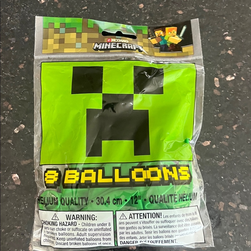 ♥️24 12” Minecraft Creeper Balloons - Picture 2 of 2